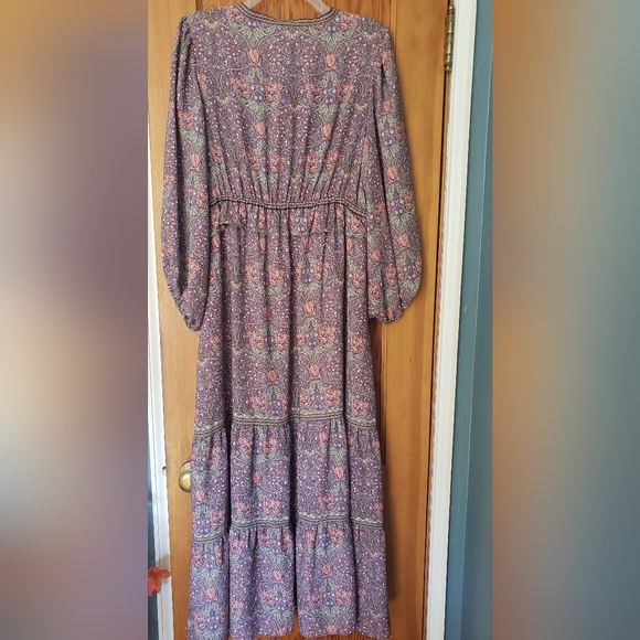 MAX STUDIO LONDON Paisley Print Long Sleeve Maxi Dress Size XL NWT - Picture 5 of 6